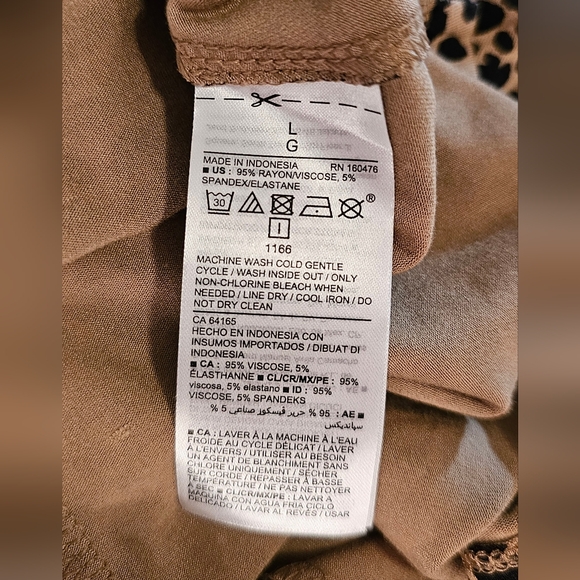 Old Navy Leopard Print Swing Dress size Large - Picture 4 of 7